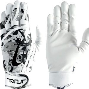 Nike Trout Edge Batting Gloves White/Black/Grey